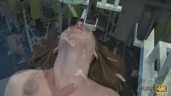 Slutty GF gets fucked in the gym