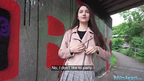 College Teen Sluts - 'Public' Teen Babe Gets Chatted Up, Founds And Fucked Outdoors
