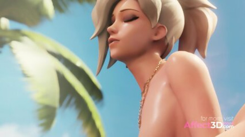 Three-dimensional animation package number three with overwatch babes giving blowjobs galore
