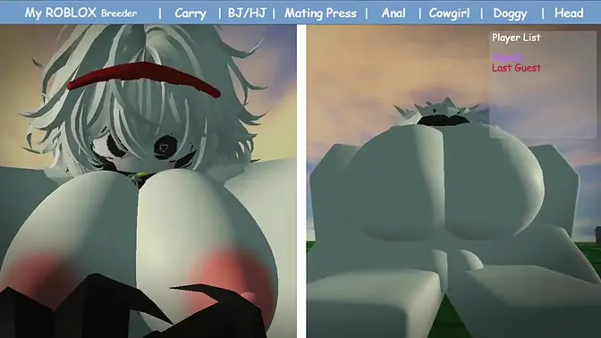 Big cock breeder takes cute Roblox girl