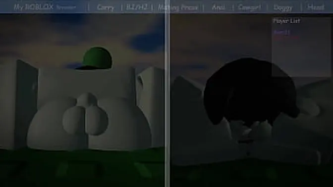 Big cock breeder takes cute Roblox girl