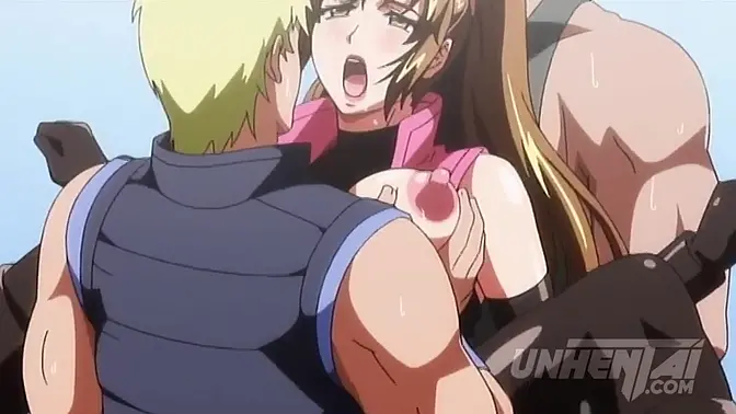 Asian MILF gets double penetration and a creampie