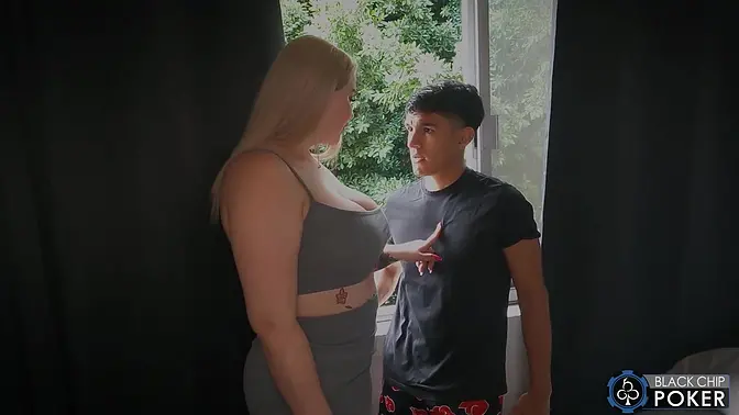 Step mom Sofia Larson gets pounded hard on the couch