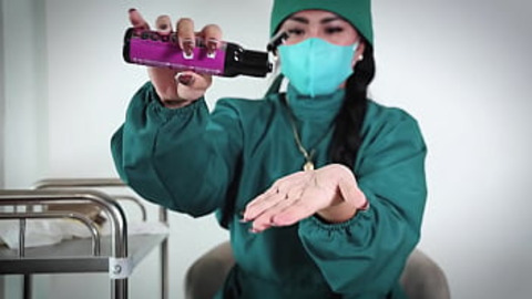 Sensual Doc Fucks Patient's Hands