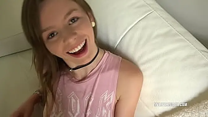 Skinny beauty Alex Blake cheats and gets her ass pounded