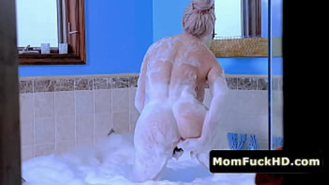 'Get Mom's Paws Dirty' - Shower🚿 Sexcapade: Share Your Steak (Cock🍆)