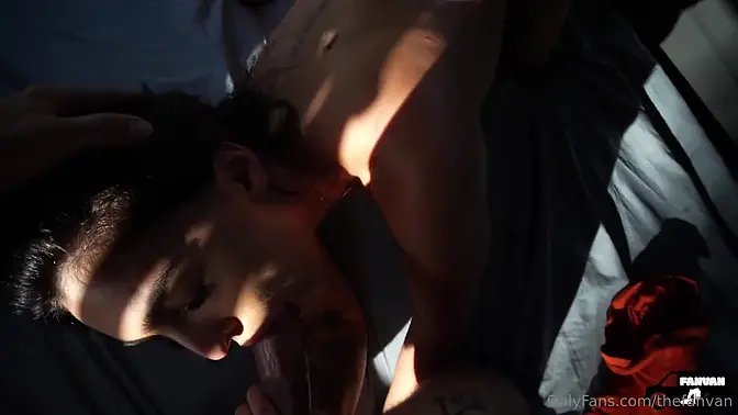 Amateur GF sucks cock and shows big tits