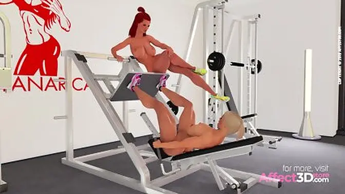 Futanari 3D animation featuring legday fantasies