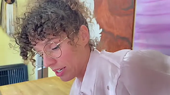 Step Mom teaches horny stepson about anal sex in changing room