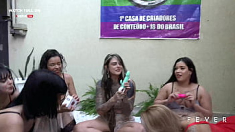 Friends gangbanger at home, exploiting all Espuleta toys, groupie for hottest babes