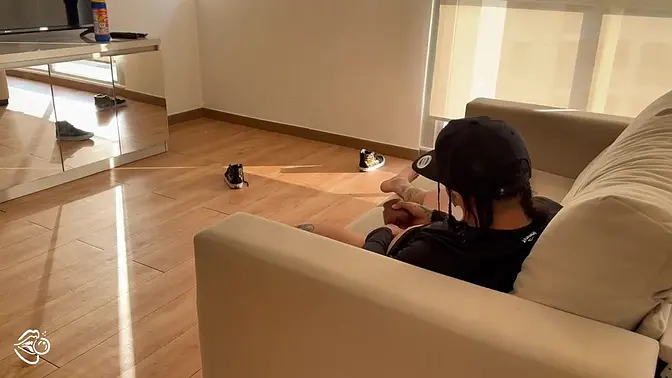 My stepmother catches me masturbating and takes my virginity