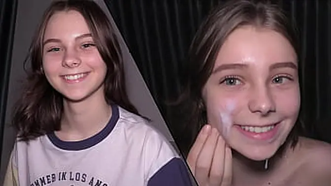 Submissive 18-year-old amateur babe gets fucked hard and fast