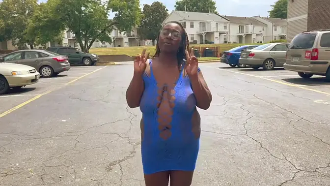 Naughty hottie flashes her big tits in public