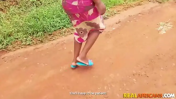 Black Ass Cleaning Lady With Natural Tits Feeling Horny!