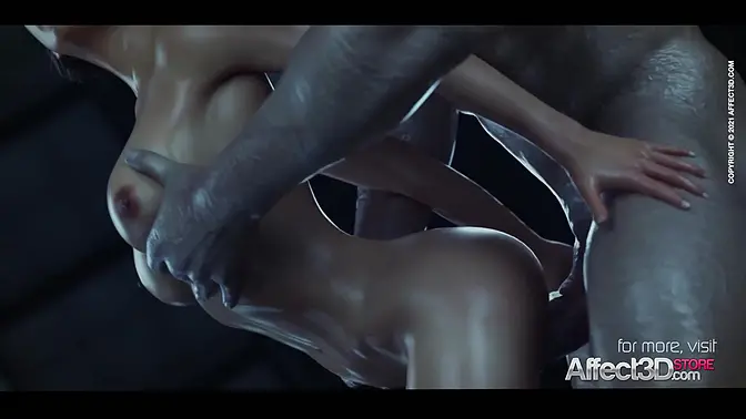 Busty heroine Jill Valentine gets monster-fucked in a 3D fantasy animation