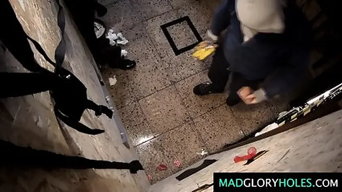 Big-titted MILF gets gangbanged and eats cum