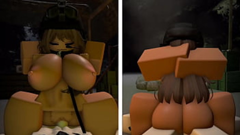 Roblox beauty gets ravaged by brutal cocks inside avatar studio chaos