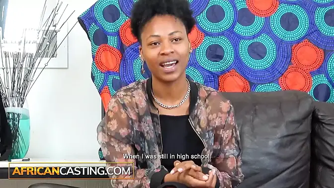 Black Thot gets deep gagged in hardcore casting interview