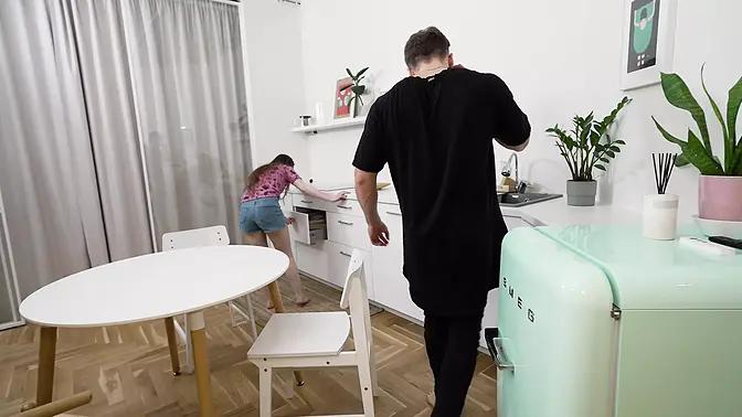 Cheating wife takes a big cock in her tight pussy