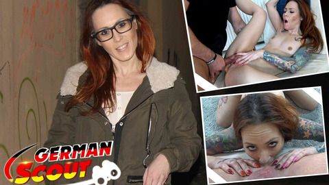 Quotidian German scout Foxi Sani receives rough casting from pickup for big tits