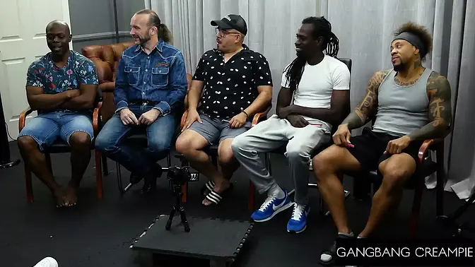 Sophie Torre takes multiple cocks in a juicy gangbang