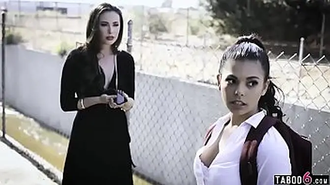 Disgruntled husband and wife gang up on teenage Latina