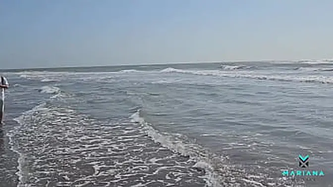Latina actress Mariana Martix gets rough beach fuck in Colombia