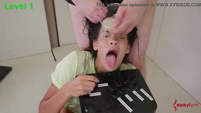 Gamer girl Eden Sin gets her ass trained and face fucked by Dr  Mercies