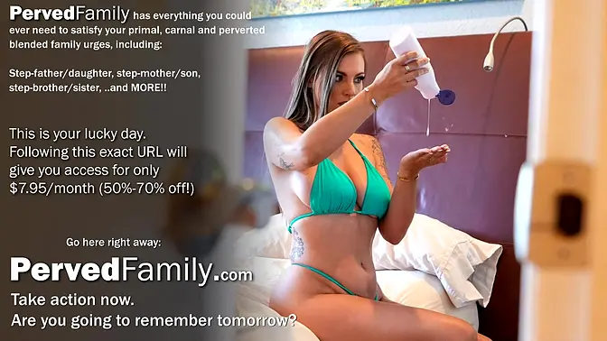 Stepdaughter rides stepdad's dick and loves every moment