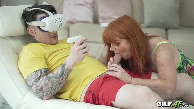 Matures VR fantasy with a hot GILF getting fucked