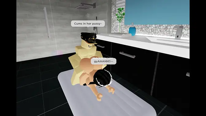 Jacob deep fucking her colleague Daisy in Roblox Condo! (They cummed twice!)