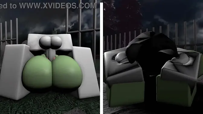 Big tit friend gets pounded in Roblox game