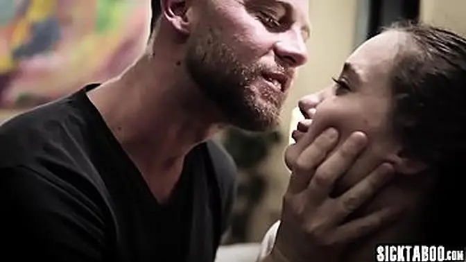 Petite MILF with big boobs gets double penetrated in group sex