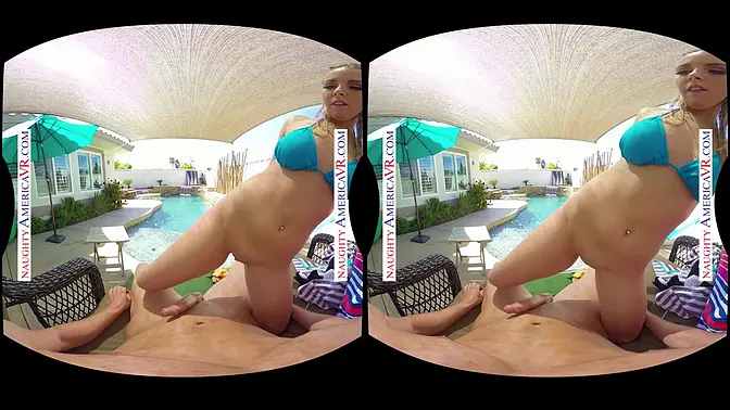 Slutty friend Aubrey Sinclair flaunts her bubble butt in and out of thong