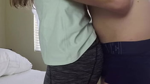 Pervert Stepsis in Yoga Pants Pleads for Creampie - Real Amateur Creampie