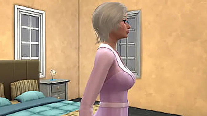 Stepnephew's Midnight Intrusion: Curvy Teen Gets Creampie in Sexy Outfit