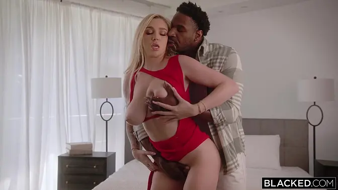 Big-titted Kendra gets cuck'd by black bull, gets a creampie