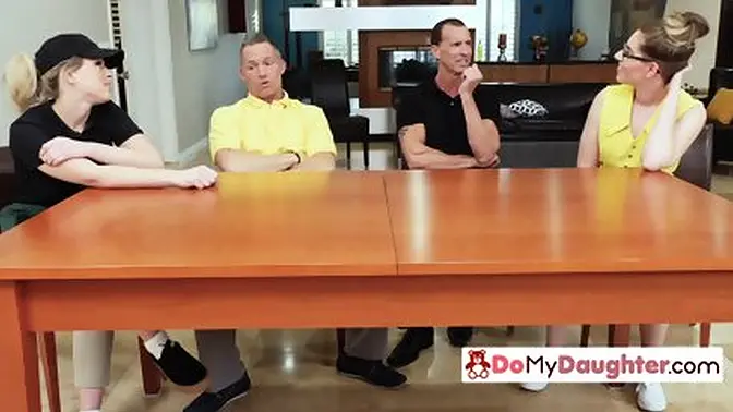 Hot daughters traded for steamy sex with strangers