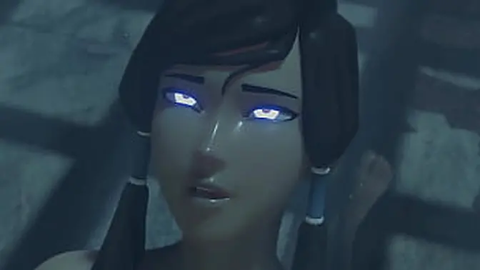 Cartoony 3D babe gets fucked in all holes