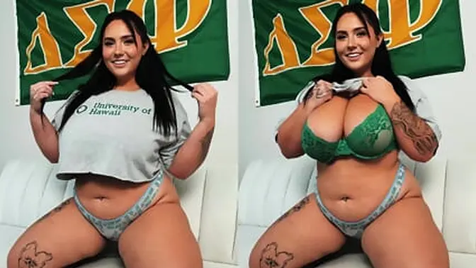 Big-Ass Stepsister Rides and Sucks Dick