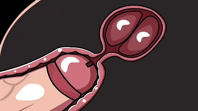 AI-generated curvy 3D babe with big boobs gets internal creampie