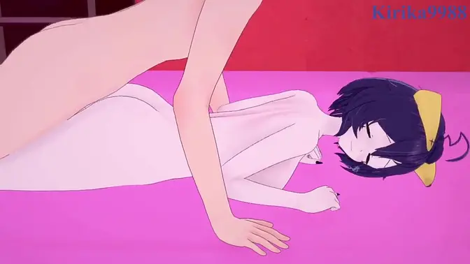 Utena Hiiragi and Haruka Hanabishi in monster-themed hardcore sex