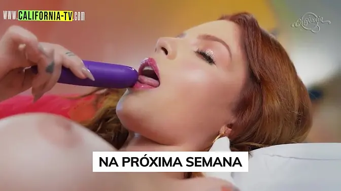 Lusty redhead in lingerie gets dominated in lesbian session