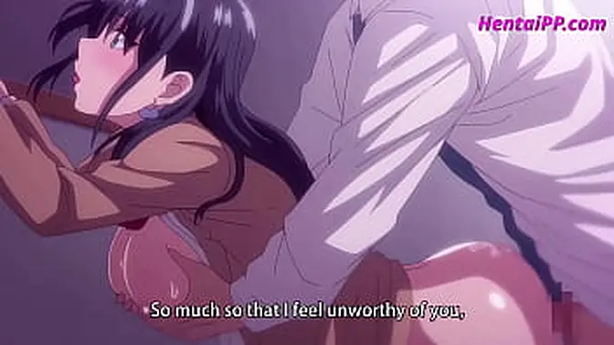 Busty brunette babe sucks and handjobs cock, creampie cum