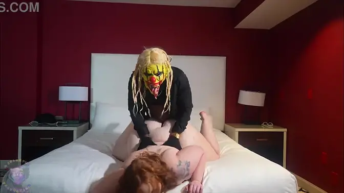 Gibby The Clown Fucks Mia Dior After Meeting Her At The Freemont Experience In Las Vegas