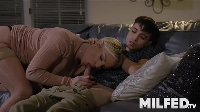 Step mom seduces young boyfriend