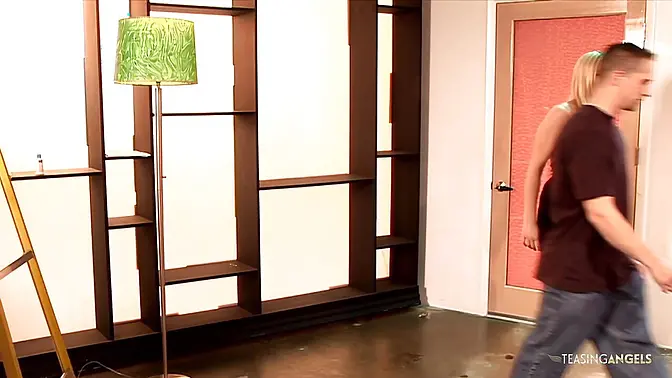 Blonde gets balls deep in her tight asshole