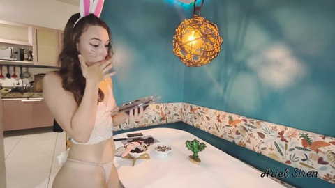 Devoured the bunny's butt🍑 and topped the Easter egg with cum