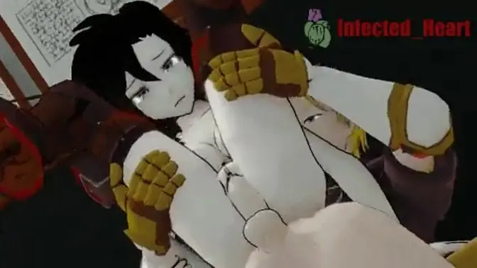 Slutty anime girls suck huge cocks in a Rule 34 mix