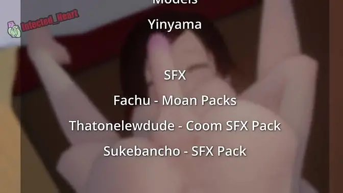 Slutty girl from Infected Heart gives a deepthroat blowjob